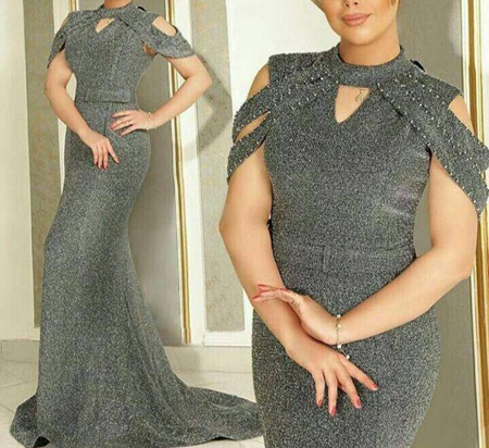 لباس بلند مجلسی,لباس مجلسی لمه