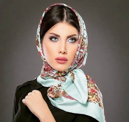مدل شال بستن,بستن روسری مجلسی
