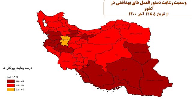 رعایت حدود ۴۰ درصدی پروتکلهای بهداشتی در کشور/ سوپرمارکتها و نانواییها در صدر اخطارها