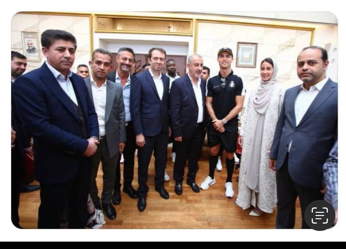 عکس| دختر مدیرعامل پرسپولیس یا خانم مترجم؛کدامیک با رونالدو عکس یادگاری گرفت؟