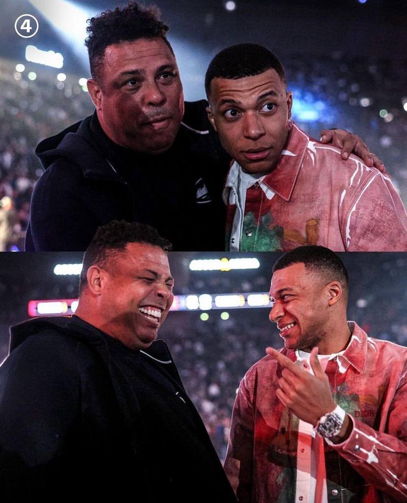 عکس‌| خنده‌های امباپه در ملاقات با مریخی در پاریس