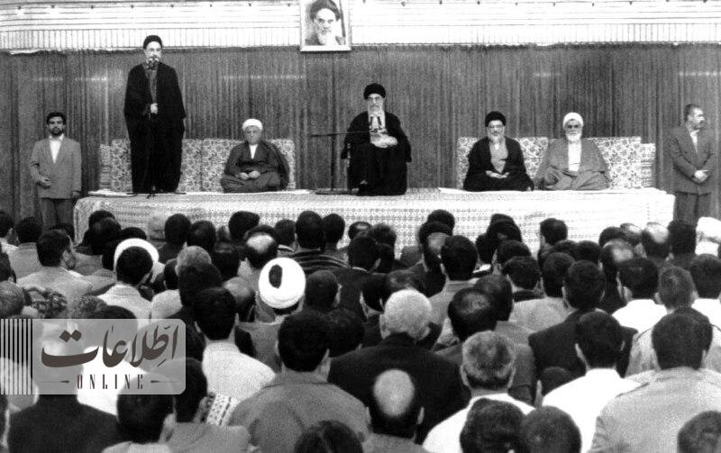 عکس‌های قدیمی از ناطق نوری، خاتمی و آیت‌الله هاشمی در بیت رهبر انقلاب