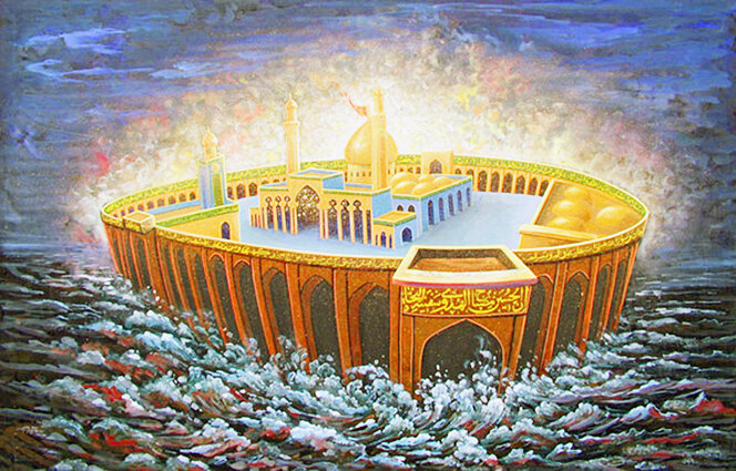 قابی که خستگی یک عمر را از بین برد / این نگارخانه‌ رنگ‌وبوی بهشت دارد