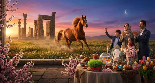 لحظه تحویل سال ۱۴۰۵ هجری شمسی؛ تقاطع کم‌سابقه نوروز با عید فطر در سال اسب