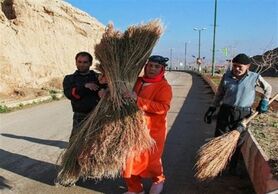 پای درد دل تنها بانوی رفتگر ایران