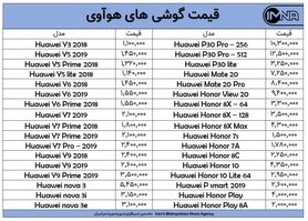 کاهش قیمت گوشی هوآوی امروز ۲ آبان ماه + جدول