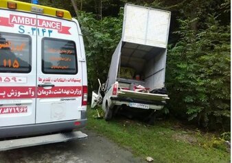 واژگونی وانت پیکان در کمربندی داران با ۷ مجروح