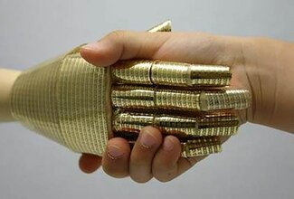 شبیه‌سازی حس لامسه به کمک دستکش