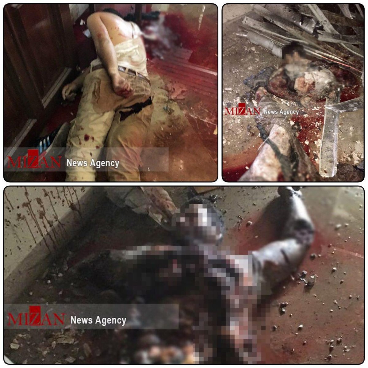 تصاویر تروریست های به هلاکت رسیده در داخل مجلس