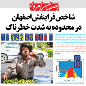 وقتی فرا بنفش در اصفهان به شدت خطرناک می‌شود