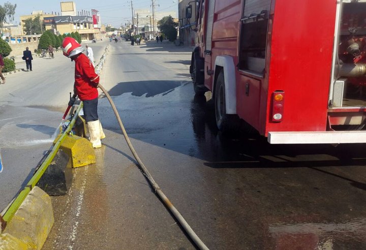 نظافت معابر شهری در شب های قدر