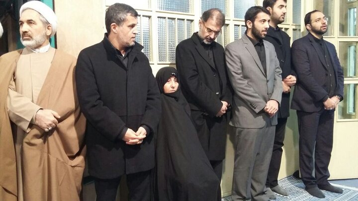 فاطمه و یاسر هاشمی در مراسم بزرگداشت آیت‌الله هاشمی
