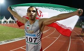 رضا قاسمی دونده المپیکی اصفهان به مدال نقره رسید