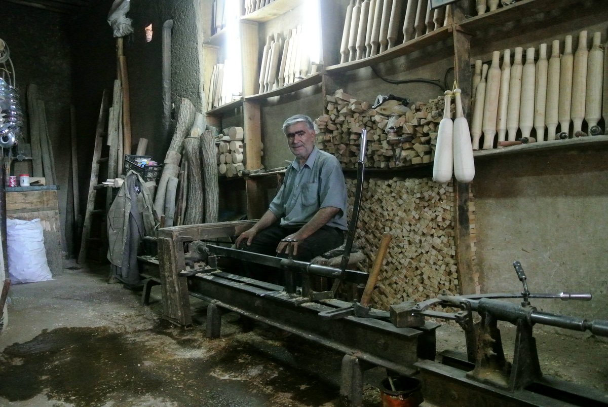 وابستگی تولیدات قدیم به حرفه خراطی