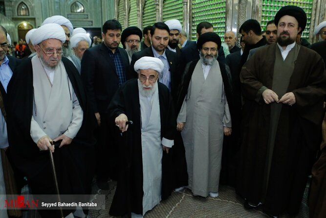 همراهی سیدحسن خمینی با آیت‌الله جنتی