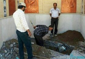 آماده سازی مزار شهید مدافع حرم«محسن حججی»