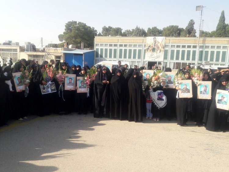 پیکر شهید محسن حججی وارد شهر اصفهان شد