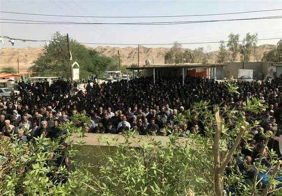 تشییع پیکر ملیکا لطفی با حضور گسترده مردم در هفتگل