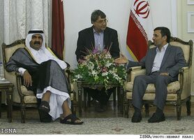دمپایی" حاشیه‌ساز مقامات قطری در دیدار با ظریف