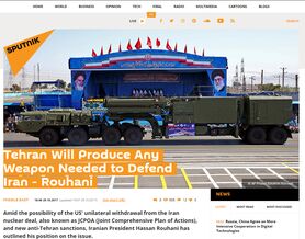 بازتاب اظهارات موشکی روحانی