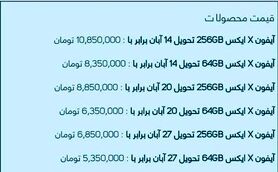 سقوط قیمت آیفون ایکس در بازار تهران