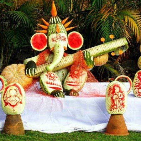 تزیین میوه های شب یلدا