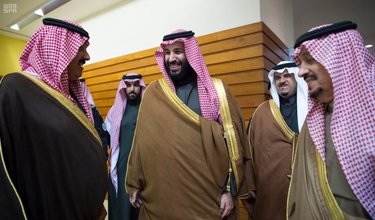 اولین ظهور علنی شاهزاده متعب بن عبدالله در کنار بن سلمان