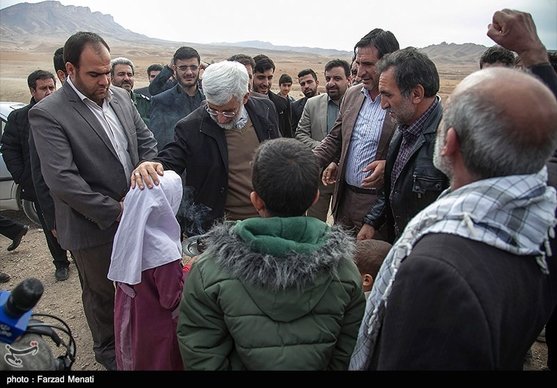 بازدید سعید جلیلی از منطقه زلزله زده سرپل ذهاب