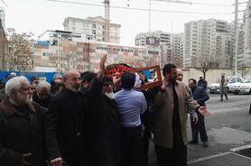 تشییع پیکر فرزند احمد توکلی