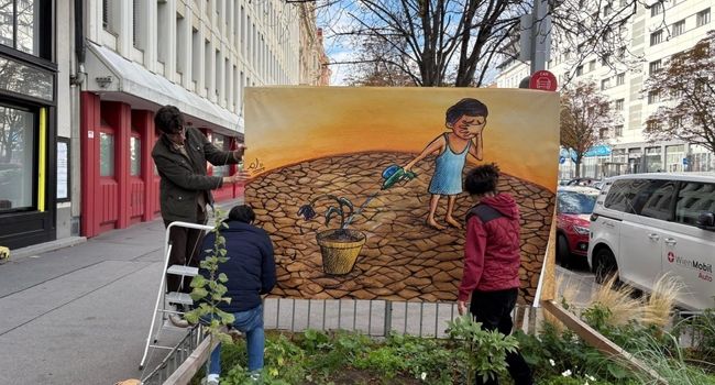 حضور پیام پورفلاح هنرمند ایرانی در نمایشگاه بین‌المللی «فیلومنا+» در وین