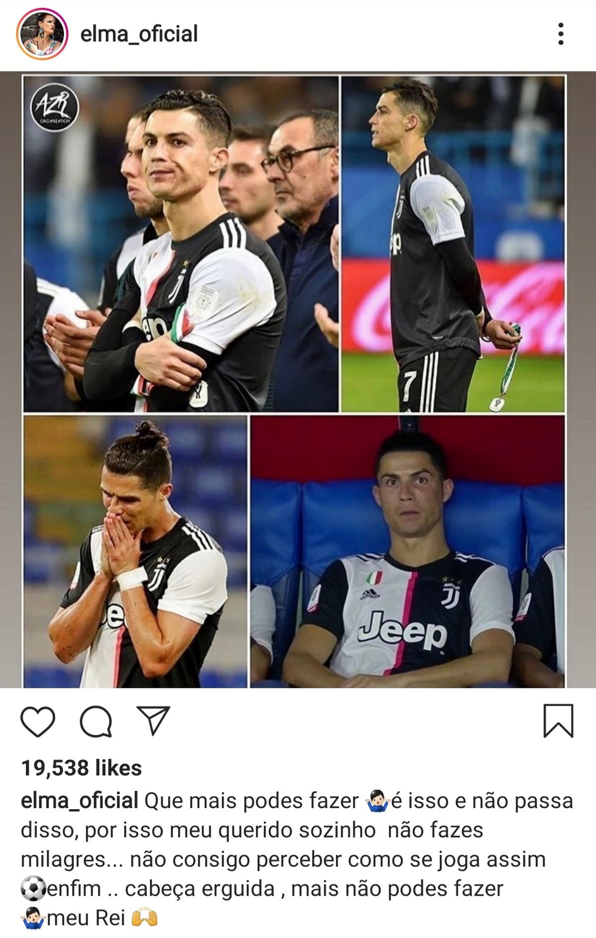 (عکس) پست جنجالی خواهر رونالدو در دفاع از برادرش