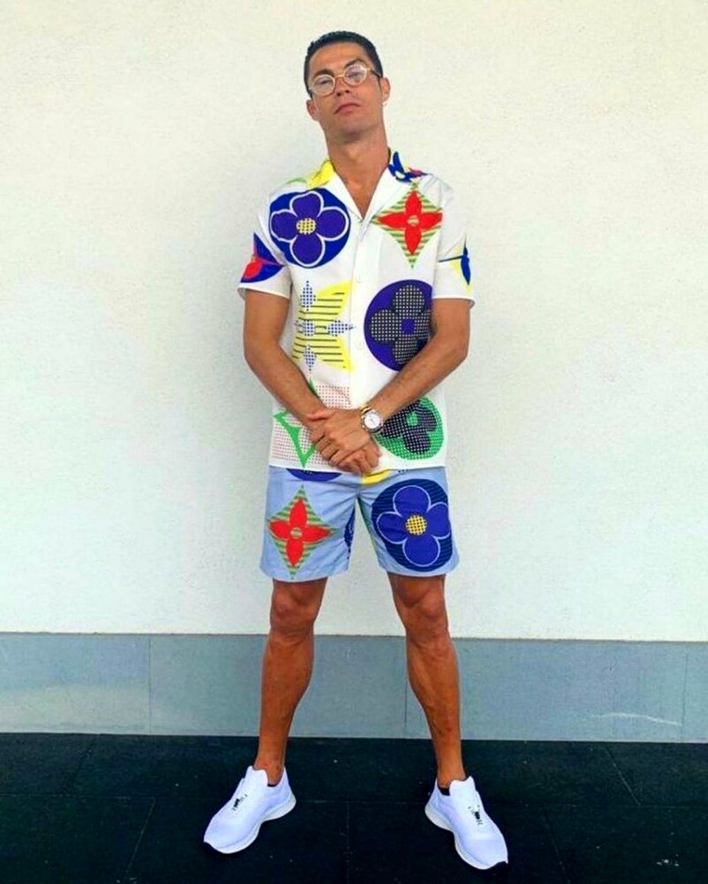 (عکس) تیپ عجیب کریستیانو رونالدو