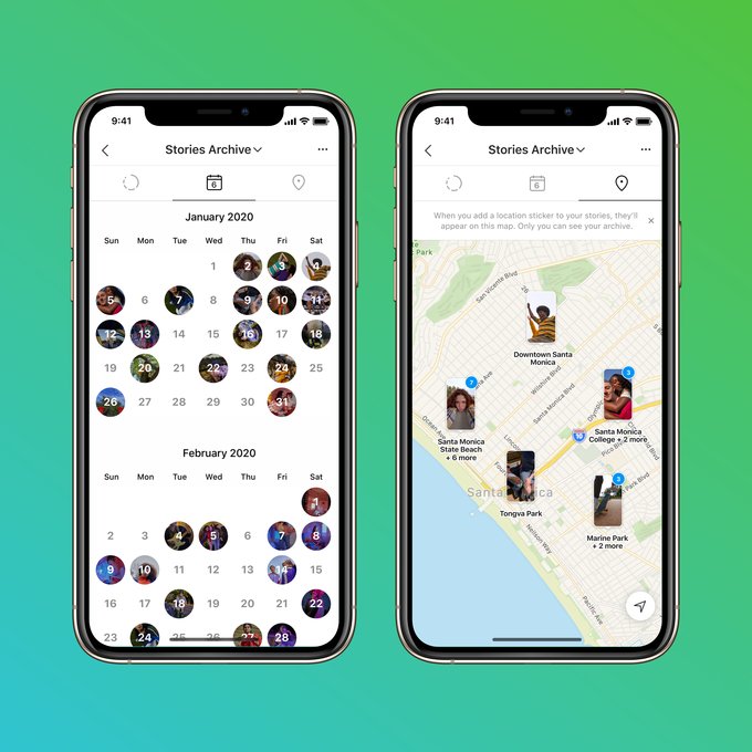 قابلیت جدید Stories Map به مناسب ۱۰ سالگی اینستاگرام