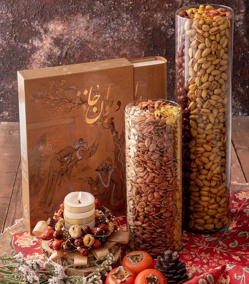 تزیین شب یلدا برای عروس و سفره آرایی شب چله + عکس هندوانه و کدو