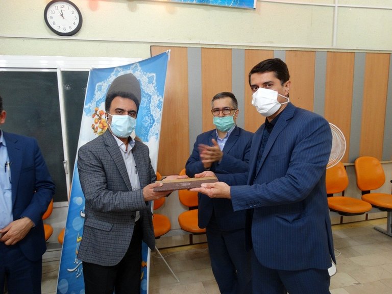 مراسم تودیع و معارفه رئیس اداره مالی و پشتیبانی آبفا منطقه یک برگزار شد