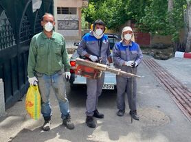 سم پاشی 4600 منهول شبکه فاضلاب شهرها و روستاهای لنجان