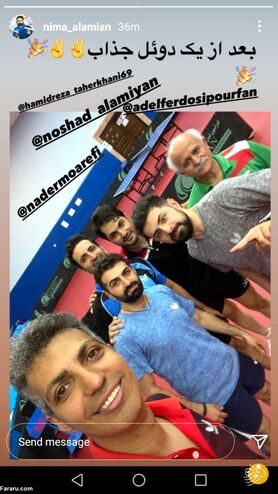 (عکس) نبرد عادل فردوسی‌پور با یک ملی‌پوش