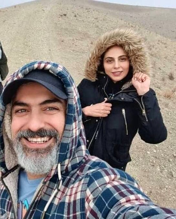 عکس| سلفی مهدی پاکدل به همراه رعنا آزادی ور