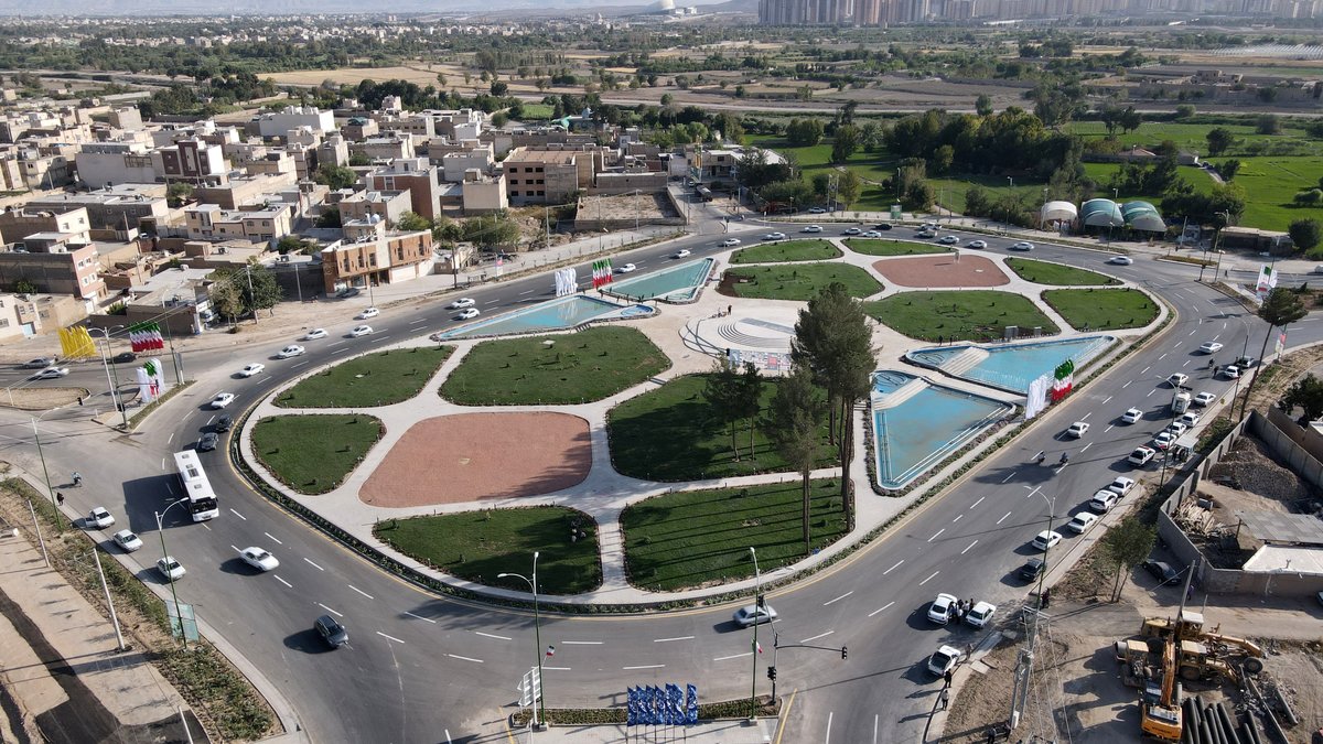 پروژه بزرگ میدان شهدای هسته ای و خیابان های اطراف پس از سه دهه انتظار افتتاح شد