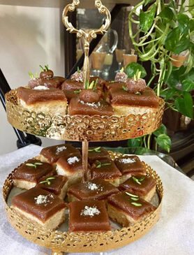 طرز تهیه کیک حلوا