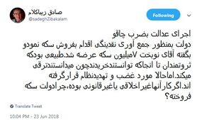 زیباکلام: کنترل قیمت سکه به ضرب چاقو نمی‌شود
