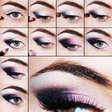 آموزش تصویری آرایش چشم
