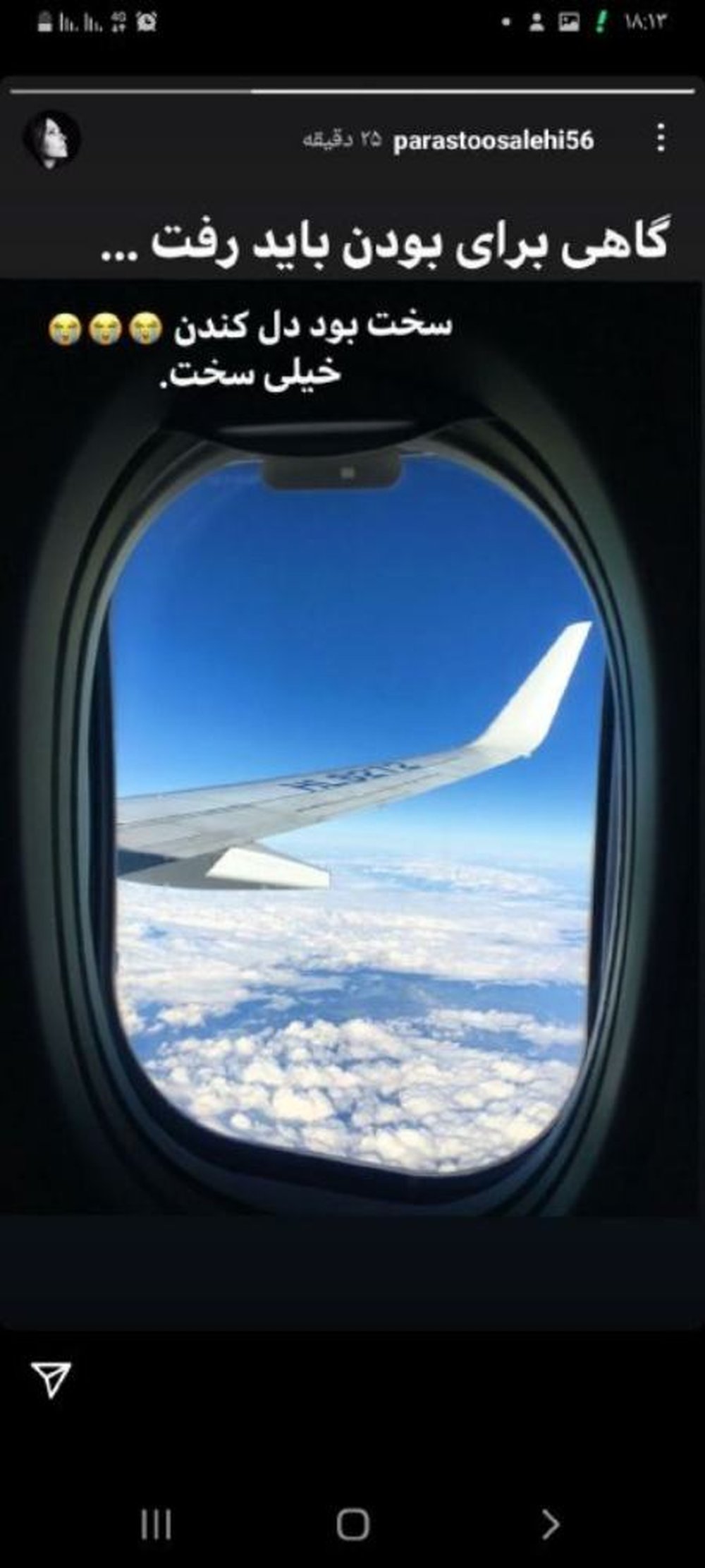 پرستو صالحی از ایران رفت؟