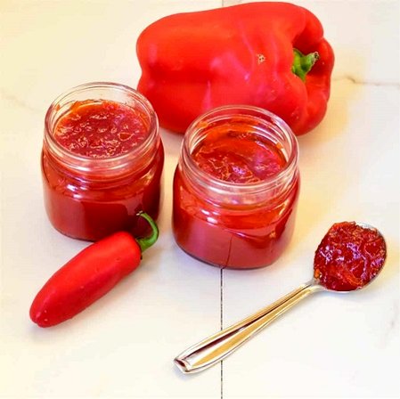 دستور تهیه مربای فلفل دلمه ای