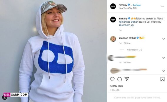 عکس های مدلینگ مهناز افشار در برند معروف امریکایی