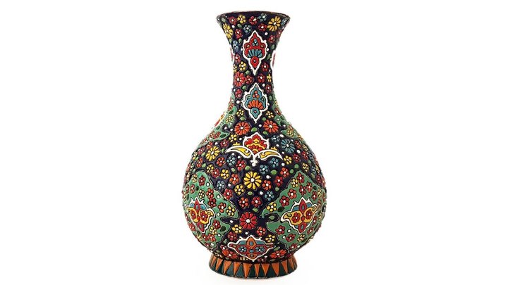 آموزش مینا کاری روی سفال با تکنیک حبابی + فیلم