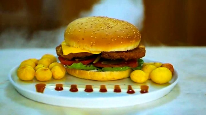 طرز تهیه برگر بادمجان + فیلم