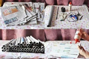 ساخت وسایل کاربردی با روزنامه باطله