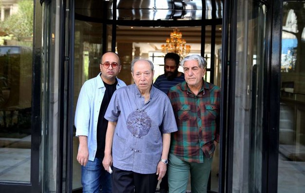 حضور سینماگران در منزل عزت الله انتظامی