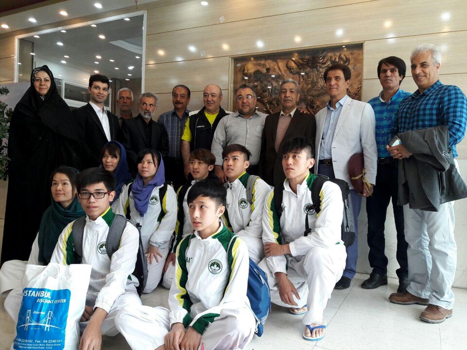 دیدار تیم ملی کاراته کشور ماکائو با رئیس هیات و اداره امور ورزش کارگران استان اصفهان